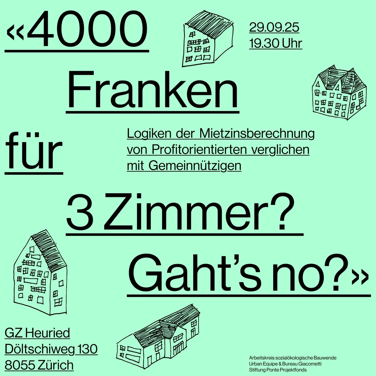 Workshop: Logiken der Mietzinsberechnung