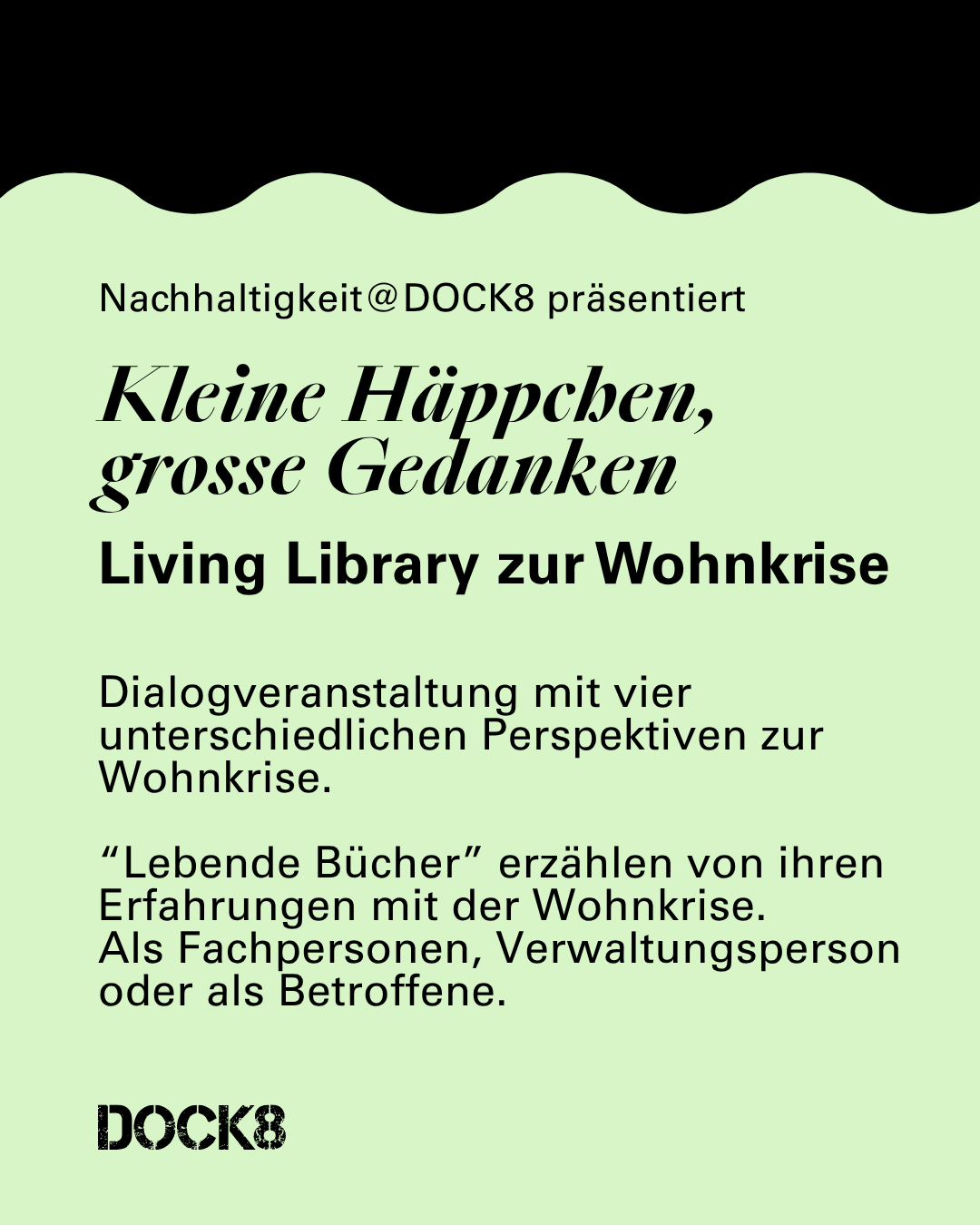 Living Library zur Wohnkrise